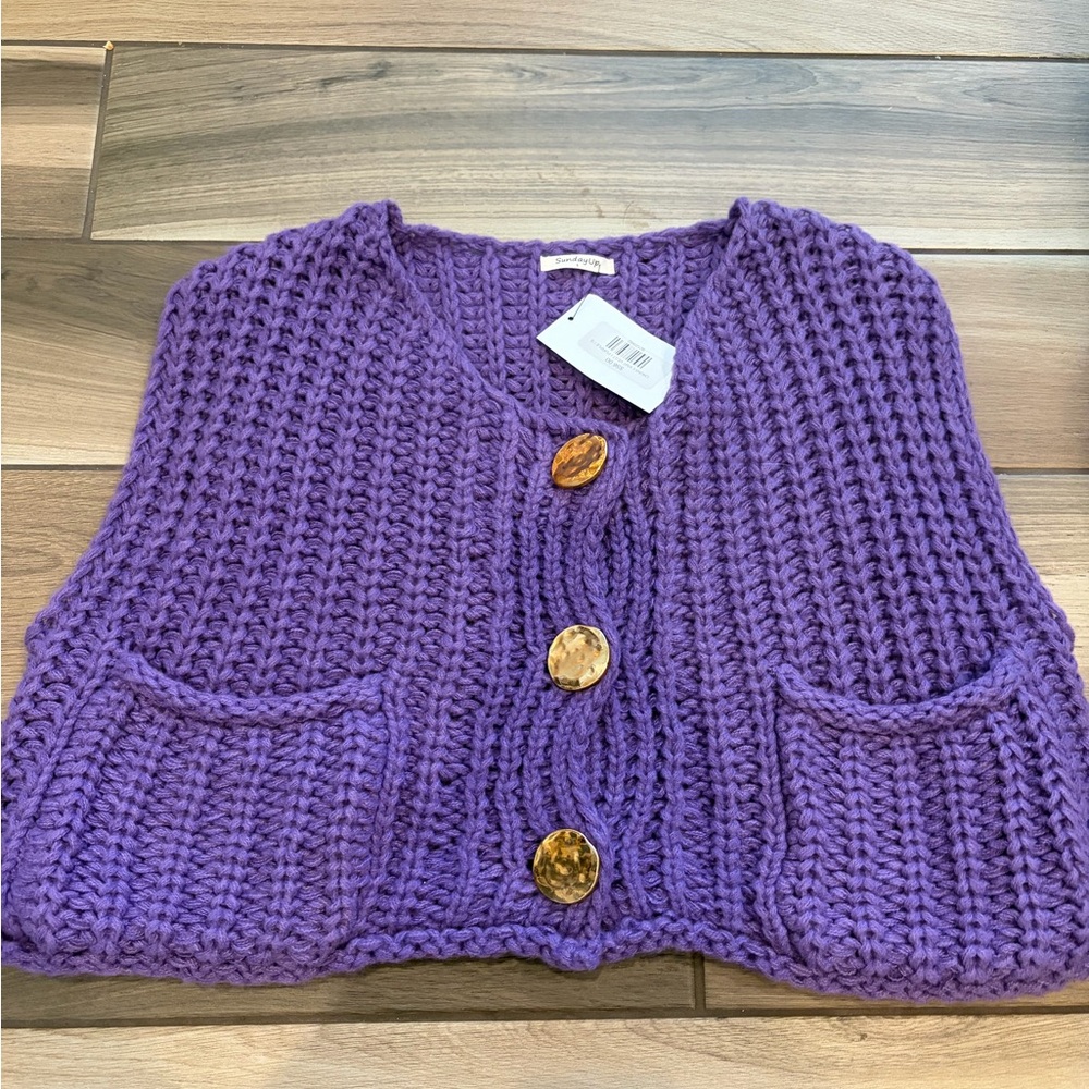 Knit sweater top